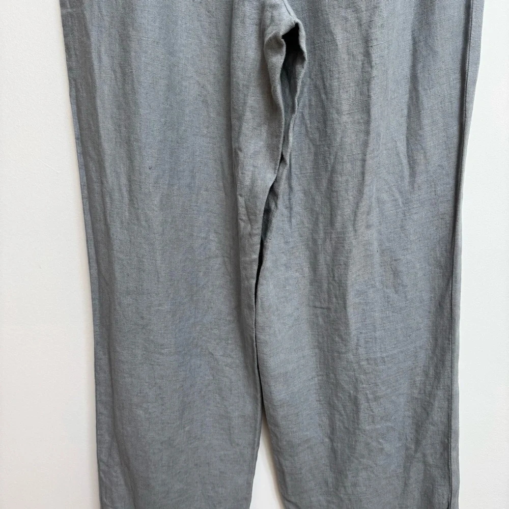 Vintage Banana Republic 100% Linen High Rise Wide Leg Pants Size 10